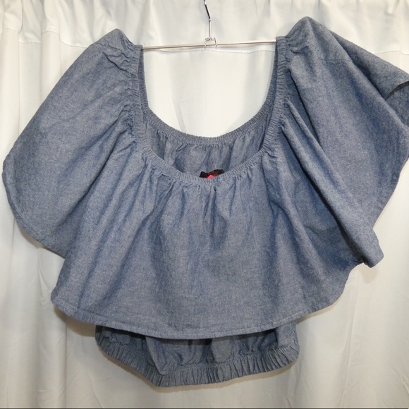Denim Crop Top - Picture 1 of 1
